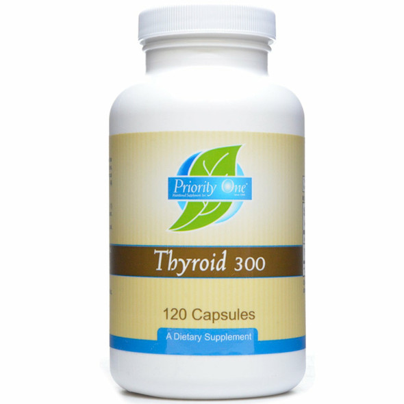 Thyroid 300 mg 120 caps by Priority One Vitamins