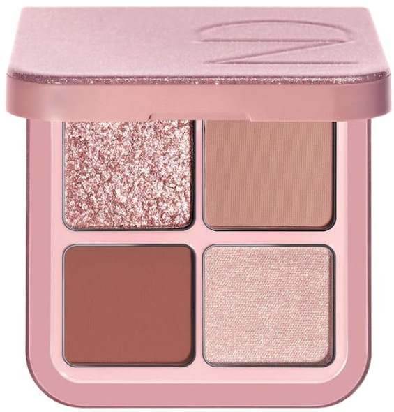 Natasha Denona Luxe Glam Compact Quad Eyeshadow Palette Rosy 4 shade Warm Romantic Warm Romantic Tones High Pi