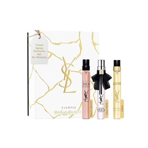 Yves Saint Laurent Ysl Trio Fragrance Set Collection Libre Black Opium Mon Paris 3 0.33 Oz