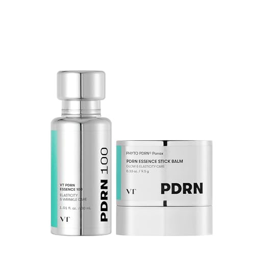 Vt Cosmetics Bundle Pdrn Essence 100 and Pdrn Essence Stick Balm Glow Serum