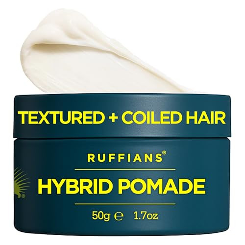 Ruffians Hybrid Pomade Fl / OmegaEnhanced Haircare Solution For Textured Hair Mid 1.7 Oz