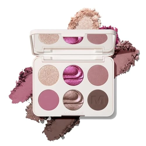 Morphe Chromaplus 6Pan Eyeshadow Palette High Pigment Eye Makeup With Shimmer Matte 0.26 Oz