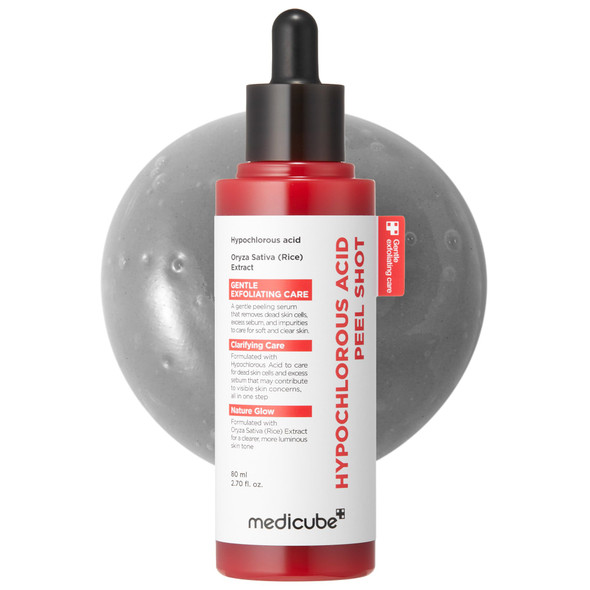 Medicube Peel Shot With Hypochlorous Acid Gentle Exfoliating Serum For Dead Skin 2.7 Fl.Oz