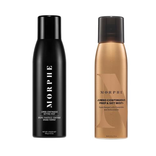 Morphe Jumbo Continuous Setting Spray For Makeup With A Radiant Finish + 6.5 Fl Oz
