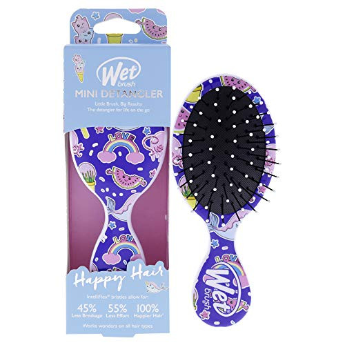 Wet Brush Hair Brush Fantasy Print Mini Detangler Brush For Women Men And