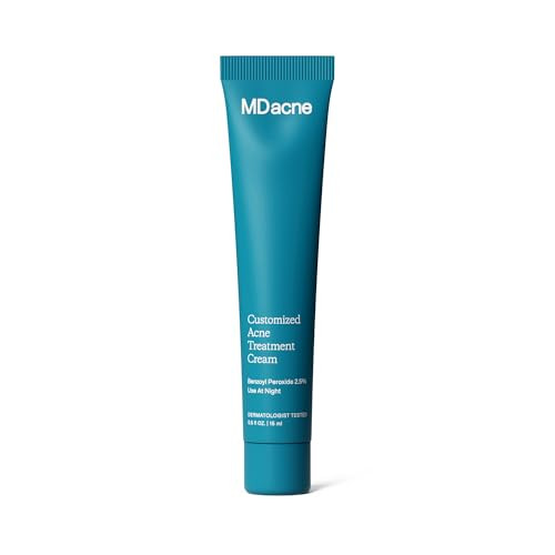 Mdacne Acne Treatment Benzoyl Peroxide Cream 2.5% Unclogs Pores Reduces Blemishes and