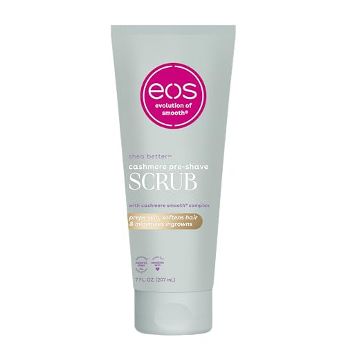 Eos Cashmere Skin Collection PreShave Scrub Vanilla Cashmere Exfoliating Hydrating 7 Fl Oz