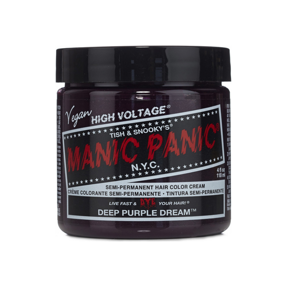 Manic Panic Semi-Permament Hair Color Creme, Deep Purple Dream 4 oz