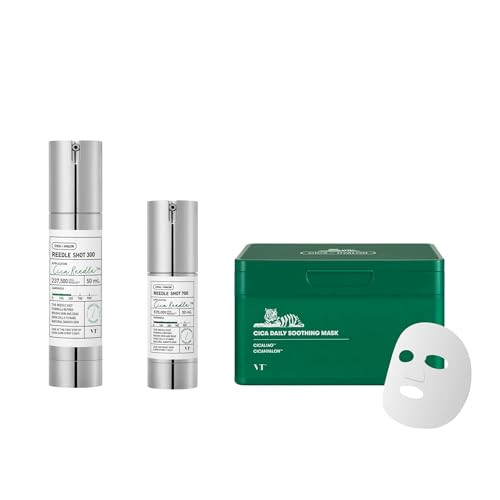 Vt Cosmetics Cica Reedle Shot 300 and 700 Essence + Daily Soothing Mask