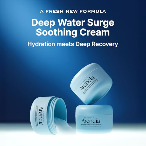 Arencia Deep Water Surge Soothing Cream With Hyaluronic Acid Cica Pdrn And 2.70 Fl Oz