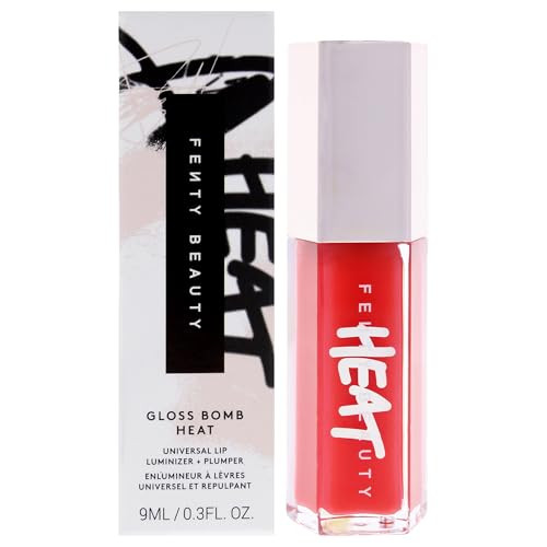 Fenty Beauty Gloss Bomb Heat Universal Lip Luminizer Plus Plumper 01 Hot Cherry 0.3 Oz