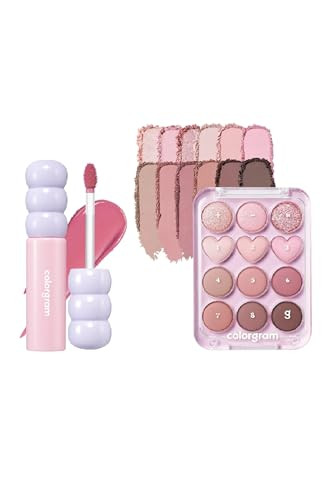 Colorgram Fruity Tint 07 Shy Guava + Pin Point Eyeshadow Palette Gram Fruity Tint