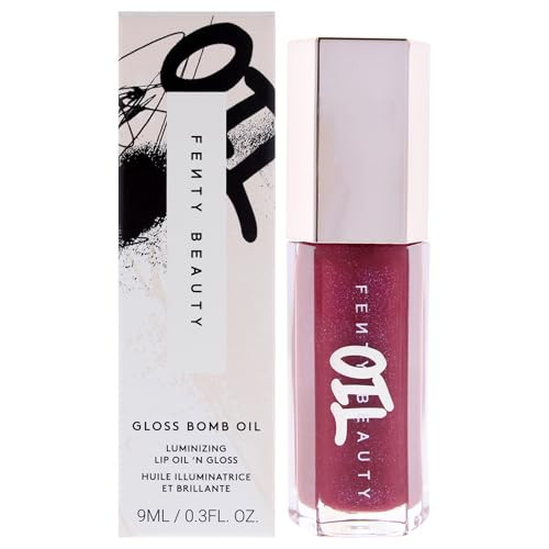Fenty Beauty Gloss Bomb Luminizing Lip Oil N Gloss 04 Razzberry Jamz By 0.3 Oz