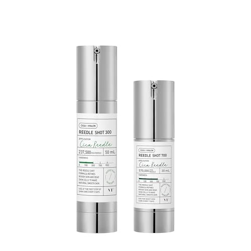 Vt Cosmetics Bundle Cica Reedle 300 And 700 Helps Absorption Centella And Hyaluronic 1.69 Oz