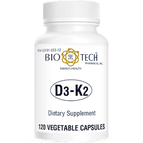 D3-K2 120 vegcaps by Bio-Tech