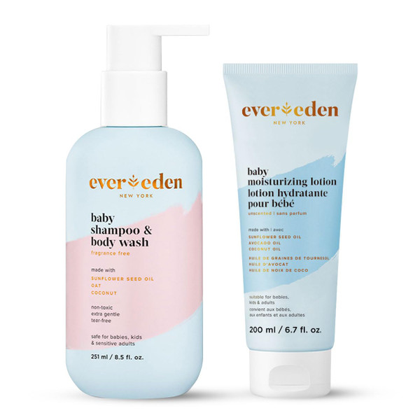 Evereden TriWater 2In1 Cooling Baby Shampoo And Body Wash: Gentle Cleansing With