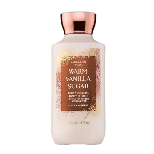 Bath & Body Works Warm Vanilla Sugar Body Lotion Lightweight Daily Moisturizer With Shea Butter 8 Fl Oz 1 Pack