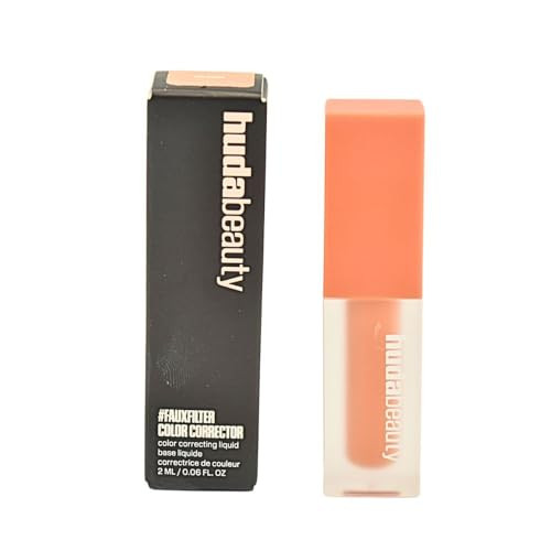 Huda Beauty Mini Fauxfilter Brightening Under Eye Color Corrector Peach Lightweight Liquid Corrector Peach Lightweight