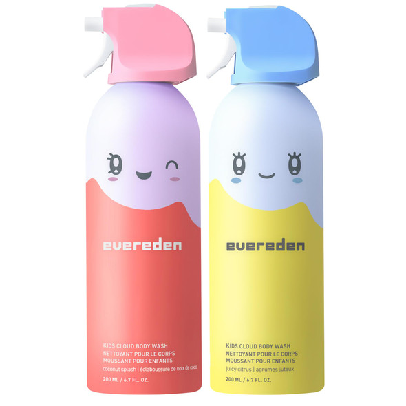 Evereden Kids Body Wash Duo 2Pack DermatologistTested No Phenoxyethanol No Harsh Surfactants 6.7 Fl Oz 2Pack