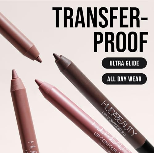 Huda Lip Contour Duo Blushed Pinks 2 Mini Lip Pencils In Muted