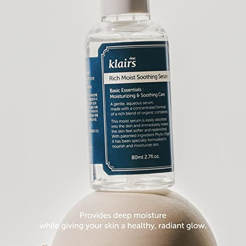 Dearklairs Rich Moist Soothing Serum Korean Cica Serum With Centella BetaGlucan and 2.7 Fl Oz
