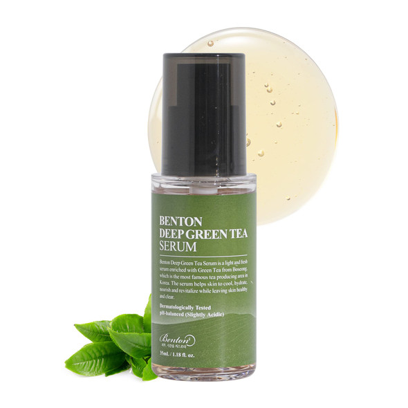 Benton Deep Green Tea Serum ._ Nourishing and Hydrating Facial Serum For 30Ml