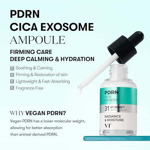 Vt Cosmetics Pdrn Cica Exosome Ampoule Firming Serum With Peptide and Ceramide For 1.01 Fl. Oz