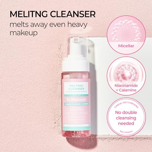 Dr.Melaxin Melting Bubble Foaming Cleanser Micellar Makeup Remover Face Wash With Calamine