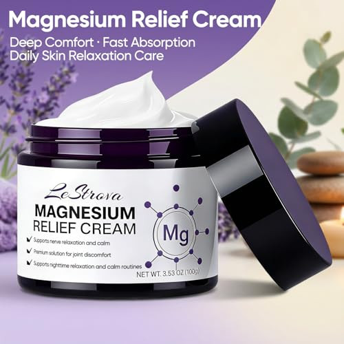 Peehss Lestrova Magnesium Cream Magnesium Cream For Pain With Peppermint and Turmeric