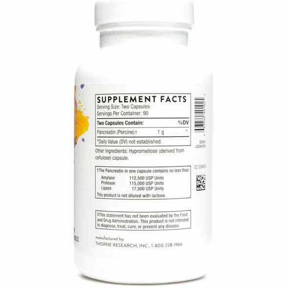 Dipan-9 Pure Pancreatin 180 Capsules by Thorne Research