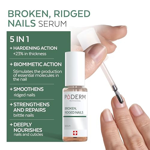 Poderm 100% Natural Nail Repair Revitalizes Damaged And Split Nails With Hydrating