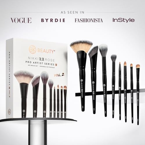 Bk Beauty Nikki La Rose Pro Artist Brush Set Vol. 2 Celebrity Mua 8Pc