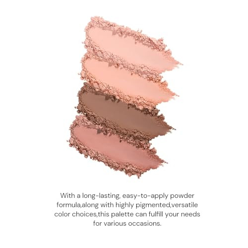 Flower Knows Swan Ballet SixColor Makeup Palette and Brush SetBlushHighlighting and Contour AllInOne Makeup Palette And Brush Se