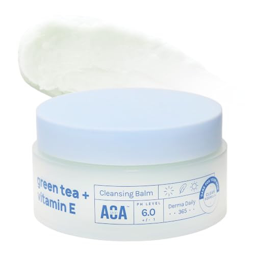 Aoa Studio Green Tea and Vitamin E Cleansing Balm Waterproof Makeup Remover Oil 3.38 Fl Oz