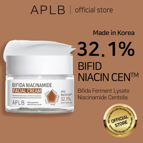 Aplb Bifida Niacinamide Facial Cream Bifid Niacin Cen 32.1% /Korean Skincare Antioxidant 1.86 Fl.Oz