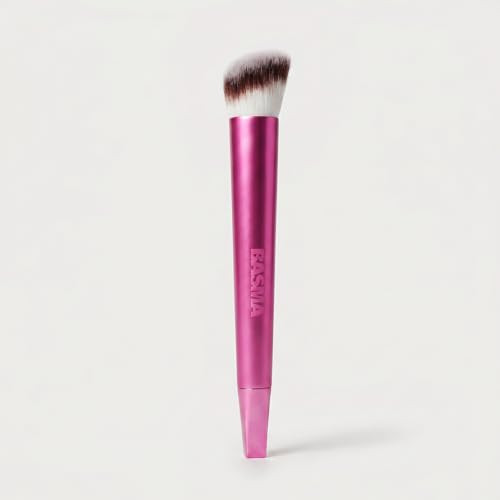 Basma Beauty Complexion Foundation Makeup Brush Dense Round UltraSoft Vegan Taklon Bristles