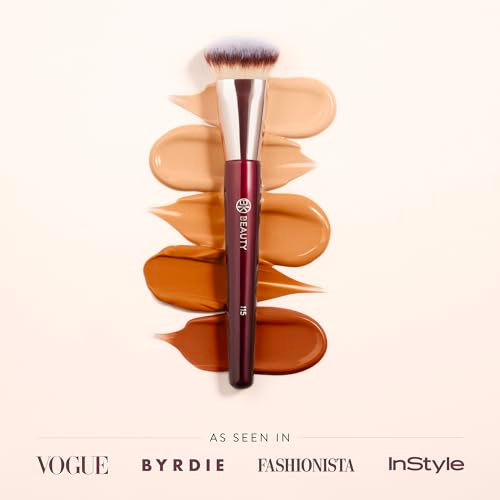 Bk Beauty 115 Medium Contoured Foundation Brush Contoured Foundation Brush For Liquid Makeup