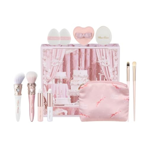 Flower Knows Makeup Brush Set 12 PcsTravelFriendly With NonShedding BristlesInclude BlushLipEyeshadowConcealer BrushFoundation Powder