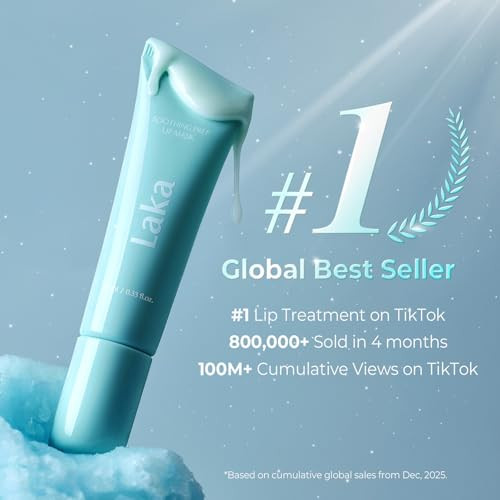 Laka Soothing Prep Lip Mask Gentle PeelOff Lip Mask For Dead Skin 0.33 Fl.Oz