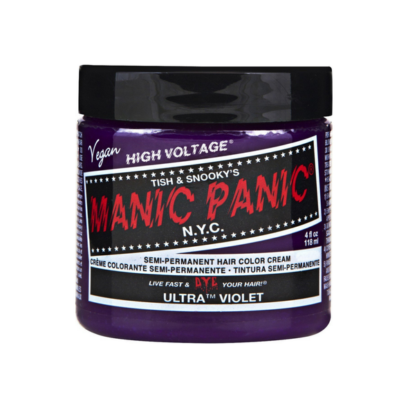 Manic Panic Semi-Permament Hair Color Creme, Ultra Violet 4 oz
