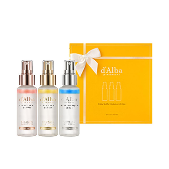 DAlba Piedmont Official White Truffle Spray Serum 3 Solutions MotherS Day Set 1.76 Fl Oz
