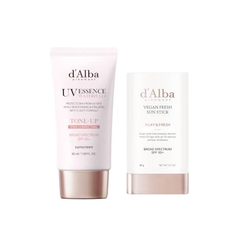 DAlba Piedmont Waterfull ToneUp Sunscreen . + Air Fit Fresh Sun Stick 1.69 Fl.Oz