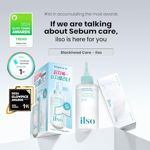 Ilso Blackhead Remover and Pore Care Bundle Super Melting Sebum Softener With 5.29 Fl Oz