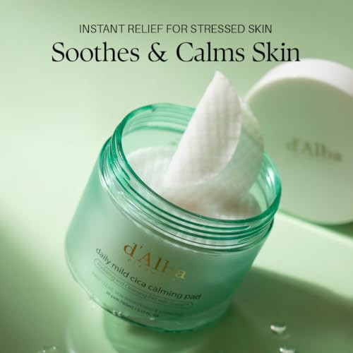 DAlba Piedmont Daily Mild Cica Calming Pad Calming And Soothing Pads Gentle Exfoliation
