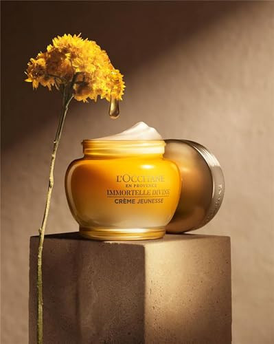 LOccitane Immortelle Divine Cream AntiAging Face Moisturizer Firms Skin and Helps Reduce