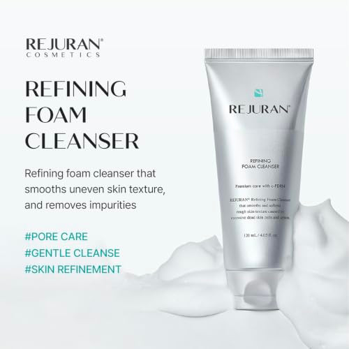 Rejuran Refining Foam Cleanser CPdrn Hydrating and Gentle For Smoother Clearer Skin 4.05 Fl Oz