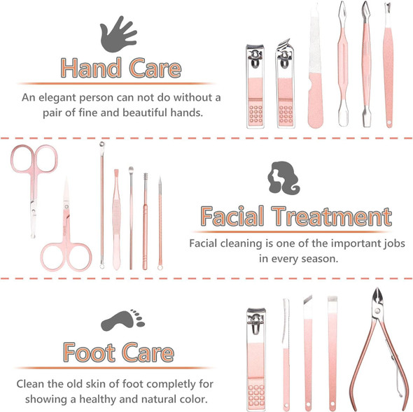 Uraqt Nail Clippers For Men Women 18 In 1 Stainless Steel Nail