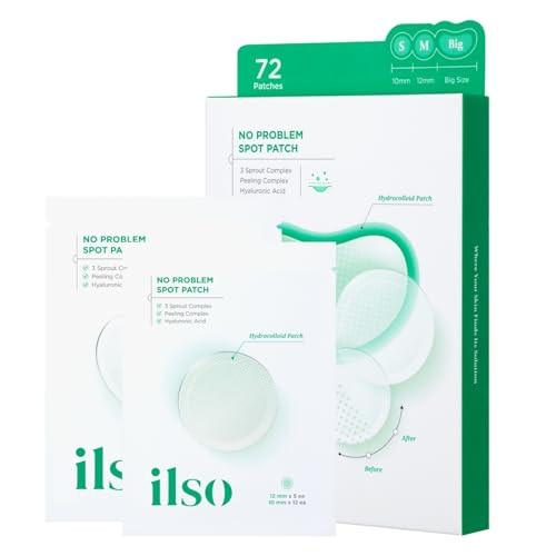 Ilso No Problem Spot Patch 72 Patches In 3 Sizes Hydrocolloid Acne