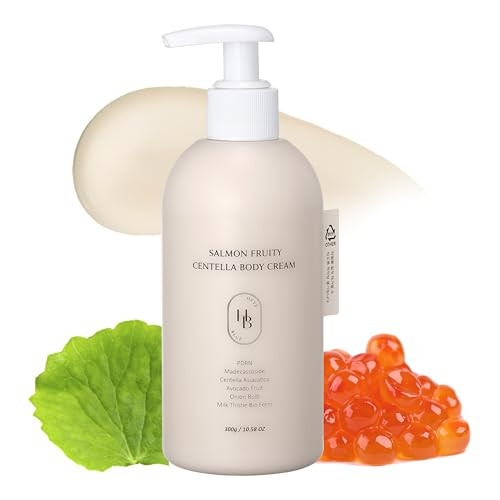 Heveblue Salmon Fruity Centella Body Cream Sensitive Skin Itchy Skin Korean Skincare