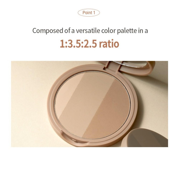 Mqny Macqueen Newyork Fake Up 3 Color Shading Beige Brown Warm Tone Shading Beige Brown Warm To 0.31 Oz